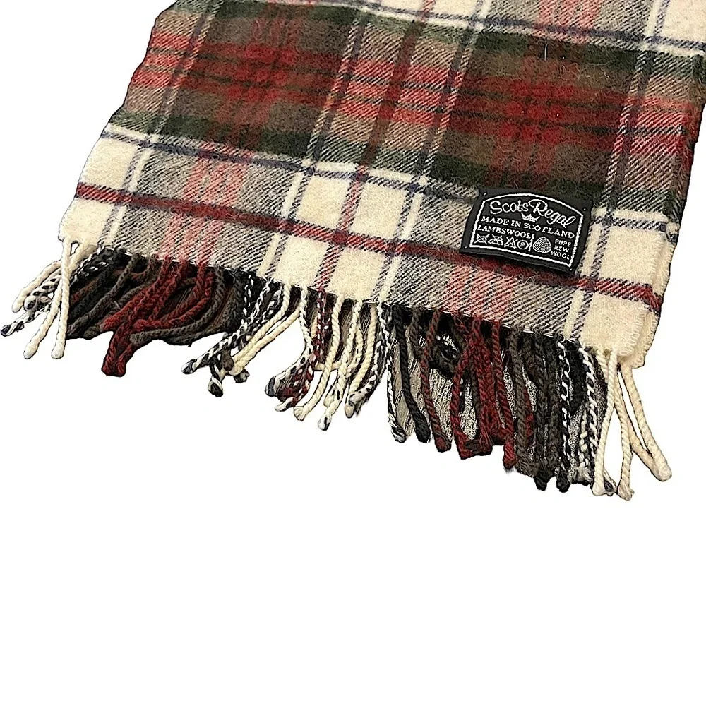 Scots Regal Made in Scotland Lambswool Plaid Scarf